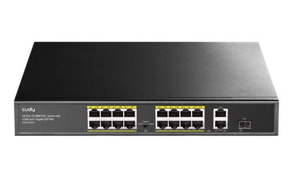 Switch PoE+ 10/100M a 16 Porte con 2GbE e 1 Porta SFP, FS1018PS1 - immagine 3