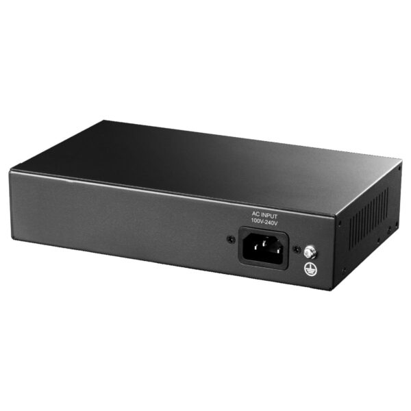 Switch Gigabit PoE+ 5 Porte con 1 Slot SFP, GS1005PTS1 - immagine 4