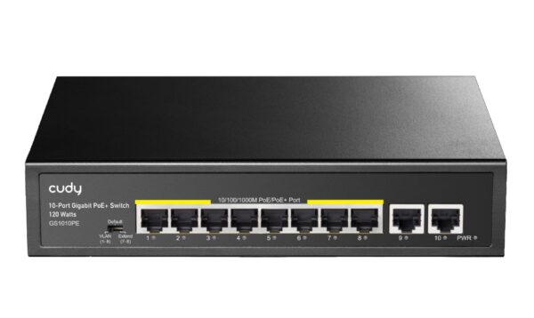 Switch Gigabit PoE+ 10 Porte, GS1010PE - immagine 3