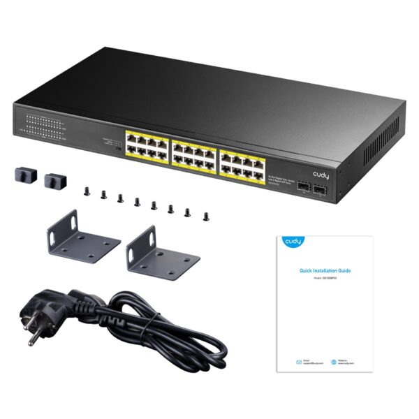 Switch Gigabit PoE+ 24 Porte con 2 porte Gigabit SFP, GS1028PS2 - immagine 5