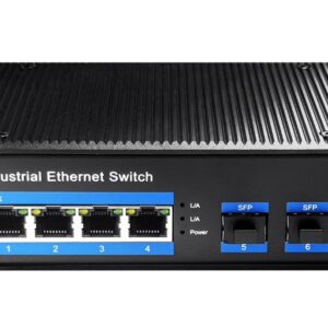 Switch Industriale Gigabit 4 Porte con 2 slot SFP, IG1004S2