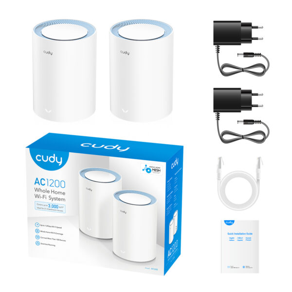 Sistema Wi-Fi Mesh AC1200 Dual Band per Tutta la Casa, M1200 2pz - immagine 7