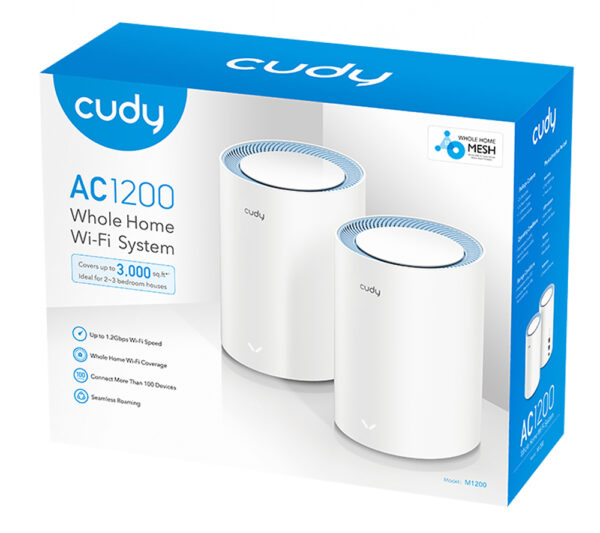 Sistema Wi-Fi Mesh AC1200 Dual Band per Tutta la Casa, M1200 2pz - immagine 2