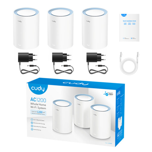 Sistema Wi-Fi Mesh AC1200 Dual Band per Tutta la Casa, M1200 3pz - immagine 7
