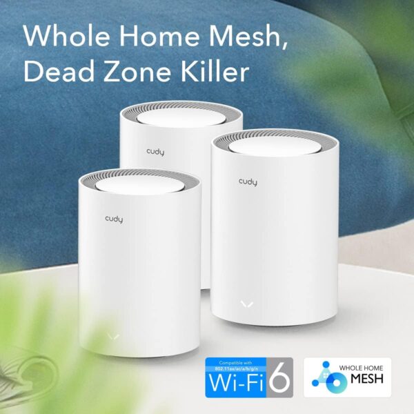 Sistema Wi-Fi 6 Mesh AX1800 Dual Band per Tutta la Casa, M1800 3pz - immagine 3