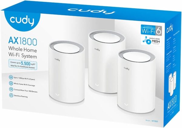 Sistema Wi-Fi 6 Mesh AX1800 Dual Band per Tutta la Casa, M1800 3pz - immagine 2
