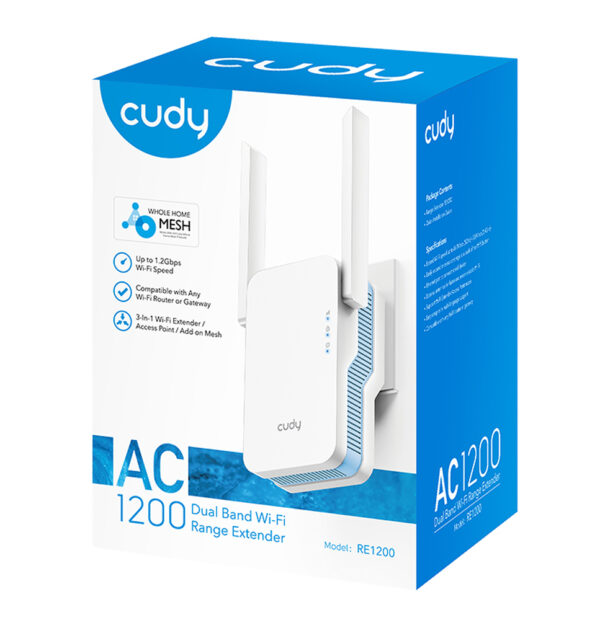 Extender WiFi Dual Band Booster Wireless AC1200, RE1200 - immagine 2