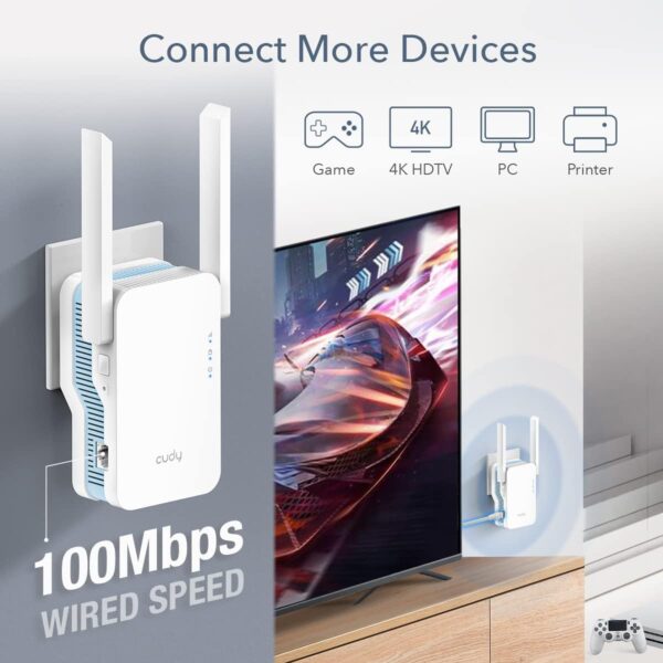 Extender WiFi Dual Band Booster Wireless AC1200, RE1200 - immagine 5