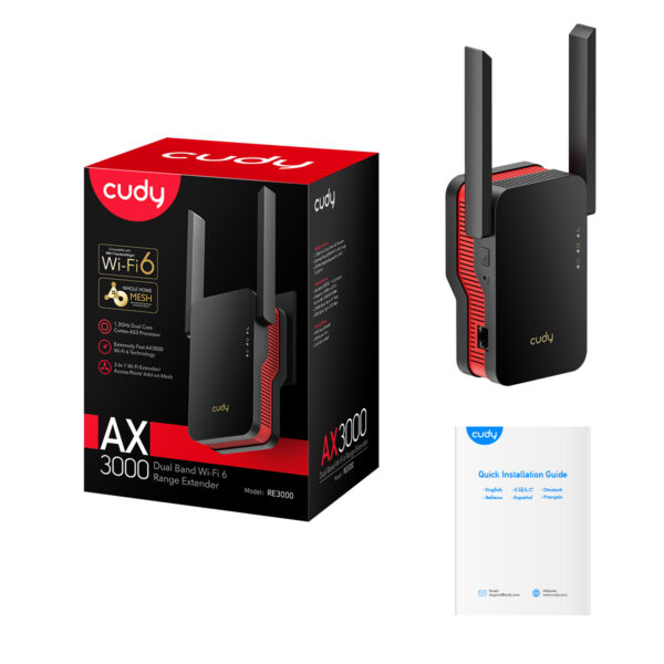 Extender WiFi 6 Dual Band Booster Wireless AX3000, RE3000 - immagine 7
