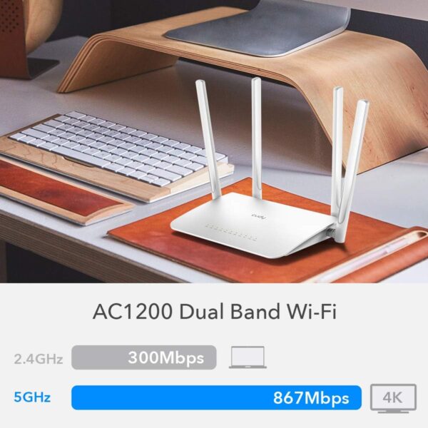 Router WiFi Dual Band AC1200 Gigabit, WR1300 - immagine 8
