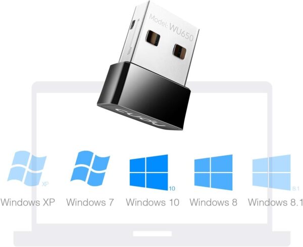 Nano Adattatore USB WiFi Dual Band 650Mbps per PC con Modalità SoftAP, WU650 - immagine 8