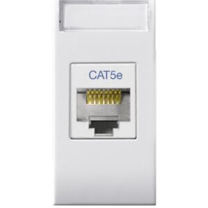 Domus S44 Presa RJ45 Cat.5E UTP Bianco Lucido