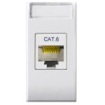 Domus S44 Presa RJ45 Cat.6 UTP Bianco Lucido
