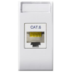 Domus S44 Presa RJ45 Cat.6 UTP Bianco Lucido