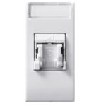 Domus S44 Presa RJ45 Cat.5E UTP Connettore 3M con Tappo Bianco Lucido