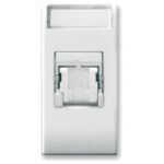 Domus S44 Presa RJ45 Cat.6 FTP Connettore 3M con Tappo Bianco Lucido