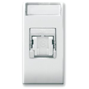 Domus S44 Presa RJ45 Cat.6 FTP Connettore 3M con Tappo Bianco Lucido
