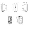 Presa Bipasso 2P+T 10/16A 250V S44 Rosso Lucido, 442006/15TSR - immagine 2
