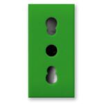 Presa Bipasso 2P+T 10/16A 250V S44 Verde Lucido, 442006/15TSV
