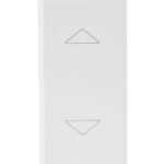 WHITEK S44 Commutatore 2 Pulsanti 1P 10AX 250V 1 Modulo Bianco Opaco