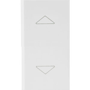 WHITEK S44 Commutatore 2 Pulsanti 1P 10AX 250V 1 Modulo Bianco Opaco