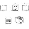 WHITEK S44 Termostato Elettronico con Manopola 230V NA+NC 5A 2 Moduli Bianco Opaco - immagine 2