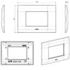 Placca Serie YOUNG 44 per Scatola Rettangolare 3 Moduli Bianco - immagine 2