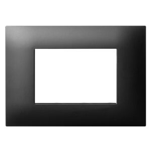 Placca Serie YOUNG 44 per Scatola Rettangolare 3 Moduli Grigio