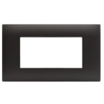 Placca Serie YOUNG 44 per Scatola Rettangolare 4 Moduli Grigio