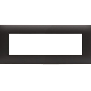 Placca Serie YOUNG 44 per Scatola Rettangolare 7 Moduli Grigio