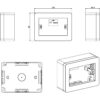 Scatola Universale IP40 per Minicanali 3 Moduli Bianco - immagine 2