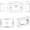 Scatola Universale IP40 per Minicanali 4 Moduli Bianco - immagine 2
