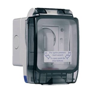 Contenitore Ave Seal IP56 con Schuko 10/16A Sportello Apribile