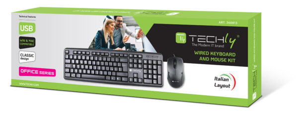 Kit tastiera e mouse standard wired USB 2.0 - immagine 2
