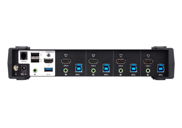 Switch USB 3.0 4K HDMI KVMP™ a 4 porte con Modalità Mixer Audio, CS1824 - immagine 3