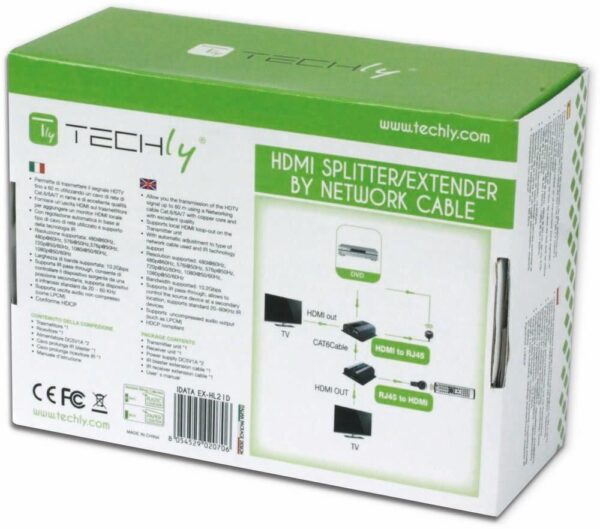 Extender Splitter HDMI con IR su Cavo Cat. 6 fino a 60m - immagine 8