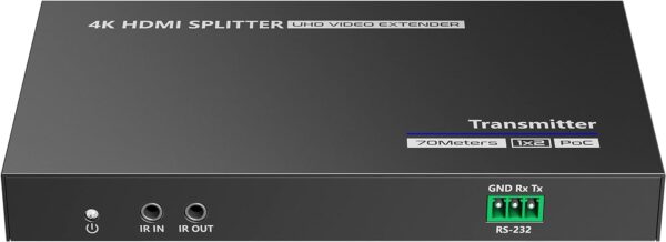Extender Splitter HDMI 2 vie su Cavo di Rete 70 metri PoC - immagine 5