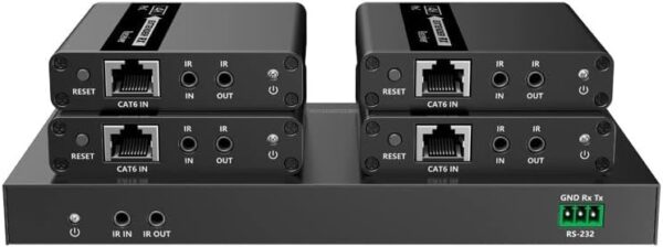 Extender Splitter HDMI 4 vie su Cavo di Rete 70 metri PoC - immagine 4