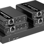 Extender Splitter HDMI 4 vie su Cavo di Rete 70 metri PoC