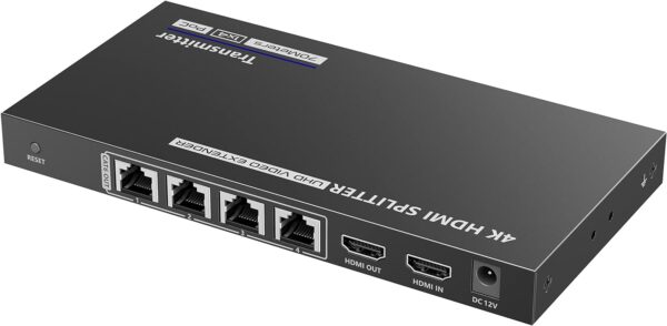 Extender Splitter HDMI 4 vie su Cavo di Rete 70 metri PoC - immagine 6