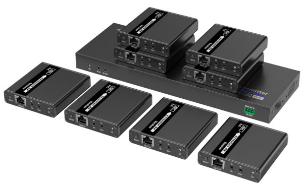 Extender Splitter HDMI 8 vie su Cavo di Rete 70 metri PoC - immagine 2