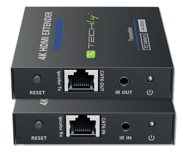 Extender HDMI 4K@60Hz 18Gbps HDR10 su cavo Cat.6/6A/7 fino 70 metri zero latenza