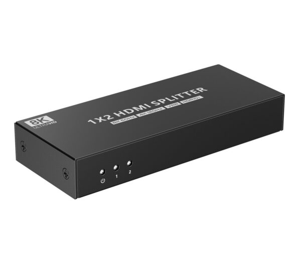 Splitter HDMI 8K UHD 3D 60Hz 2 vie CEC SPDIF Ottico - immagine 3