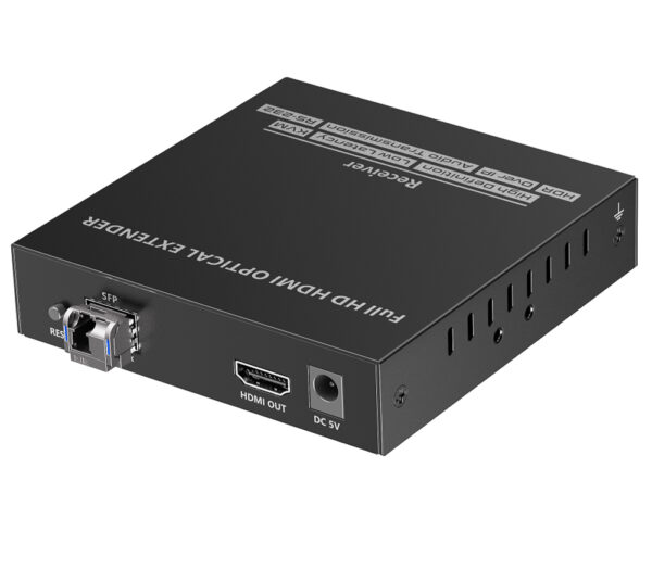 Ricevitore per Extender Ottico KVM HDMI Over IP Full HD Non Compresso fino a 40Km - immagine 2