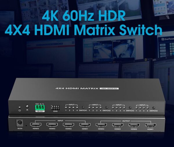 Switch Matrix HDMI2.0 4x4 4K@60 Hz - immagine 2