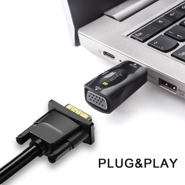 Mini Adattatore da HDMI a VGA con Audio - immagine 3