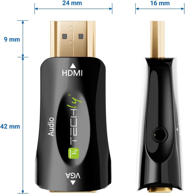 Mini Adattatore da HDMI a VGA con Audio - immagine 4