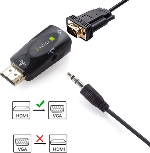 Mini Adattatore da HDMI a VGA con Audio - immagine 9