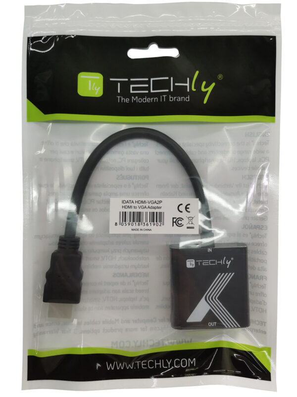 Cavo Convertitore Adattatore da HDMI™ a VGA 1920x1200 a 60Hz - immagine 2