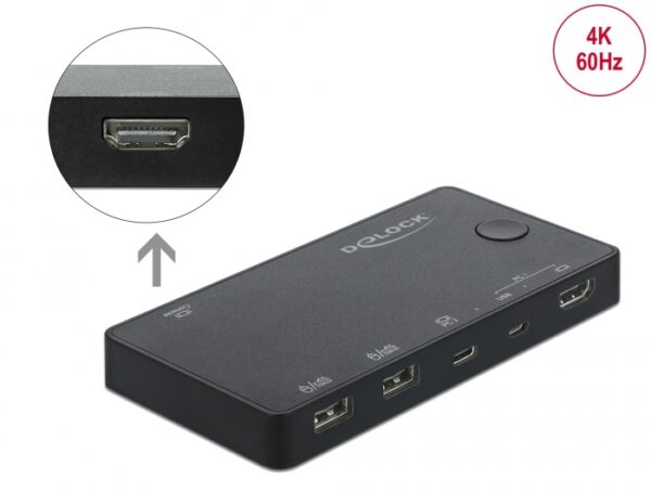 Switch KVM HDMI/USB-C™ 4K 60Hz con USB